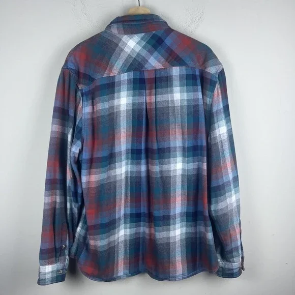 Carbon 2 Cobalt Men's Large Multicolor Double Pocket Long Sleeve Button-Up - Picture 5 of 5